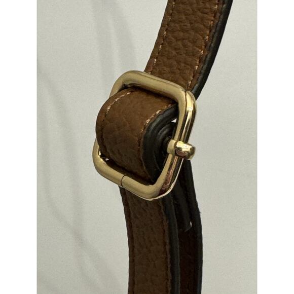 Tommy Hilfiger Brown Faux Leather Bucket Drawstring Crossbody Bag Purse NWT - Picture 5 of 11